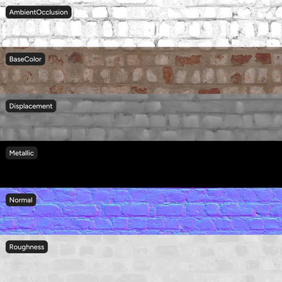 reclaimed english bond brick wall texture — View 4
