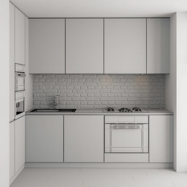 Kitchen Modern Brick Wall — Descargar