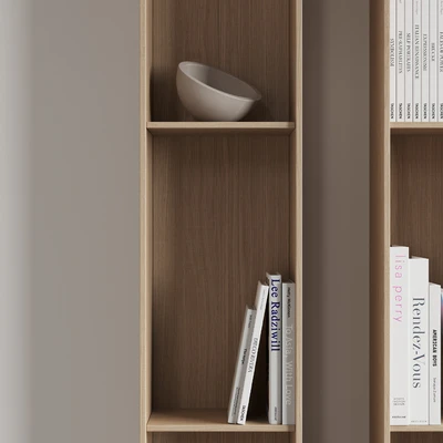 096 Wall rack shelves 03 neutral & minimal wood 01 — Вид 6