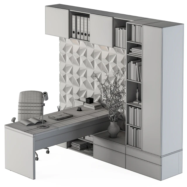Office Furniture T Type Desk - Manager Set 29 — Скачать