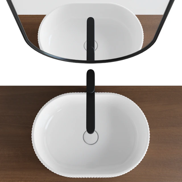 Vento washbasin and cabinet Atollo Kerama Marazzi — Descargar