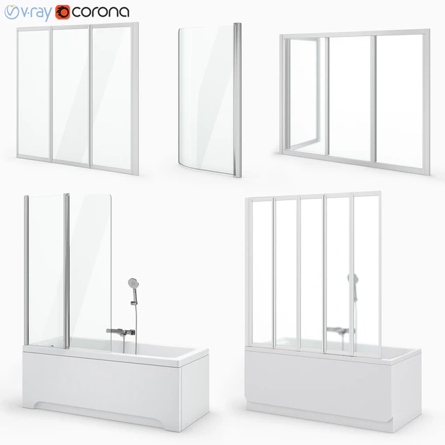 A set of curtains and baths Ravak set 19 — Descargar