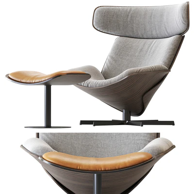 Almora B&B Italia Armchair and Footrest — Вид 4