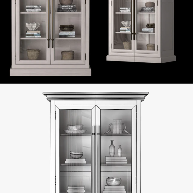 Широкий шкаф 20th С. 2door — Скачать