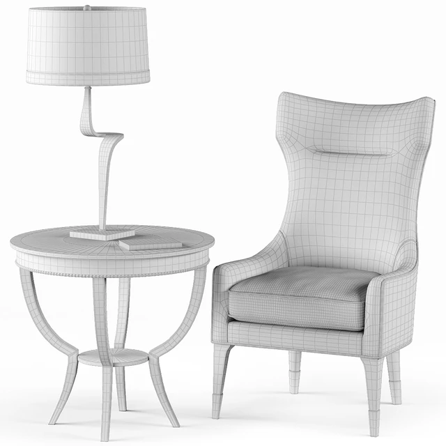 Gina Chair, Thad Lamp, Scheffield Round End Table — Descargar