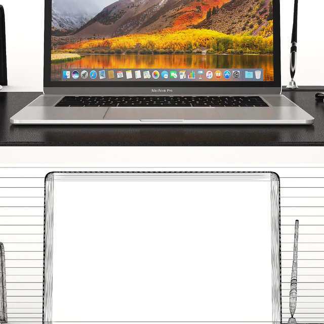 Classic Silver Workplace MacBook — Descargar