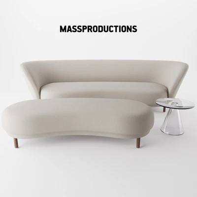 Dandy Sofa/Ottoman by Massproductions — Вид 1