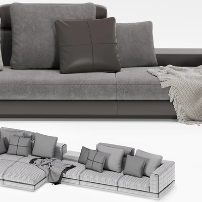 Minotti connery modular sofa — Ver 7