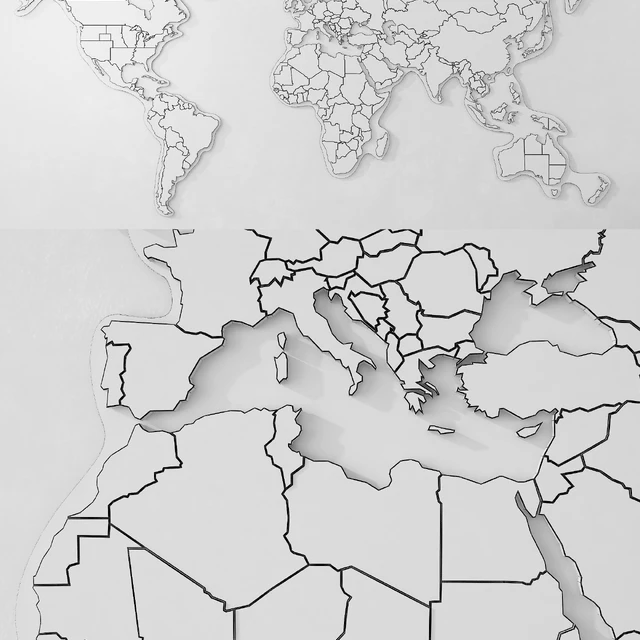A world map made of wood. — Descargar