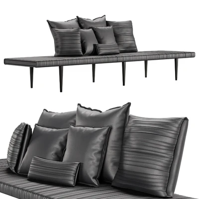 Baxter garcon bench and pillows — Ver 3