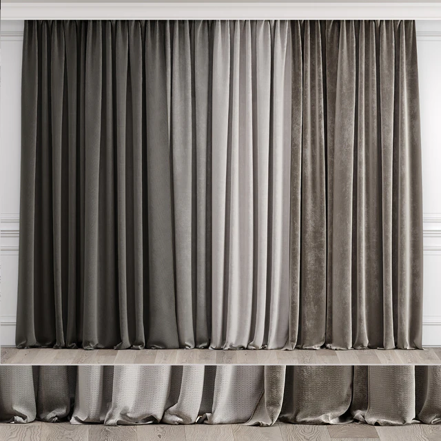Curtains with moldings 538C — Download