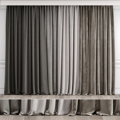 Curtains with moldings 538C — download