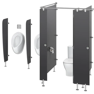 Sanitary partitions for public toilets FunderMax 3 — Ver 6