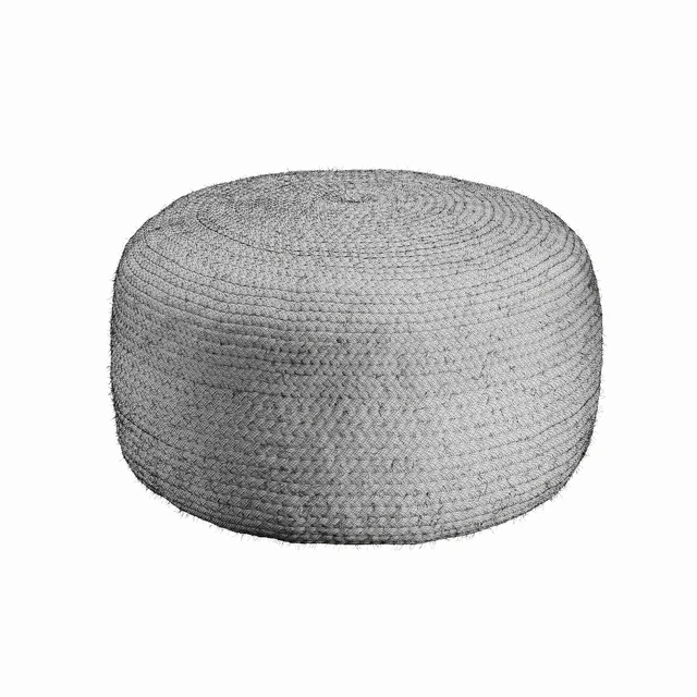 Two-tone pouf in jute popayan ecru / green LA REDOUTE INTERIEURS — Descargar