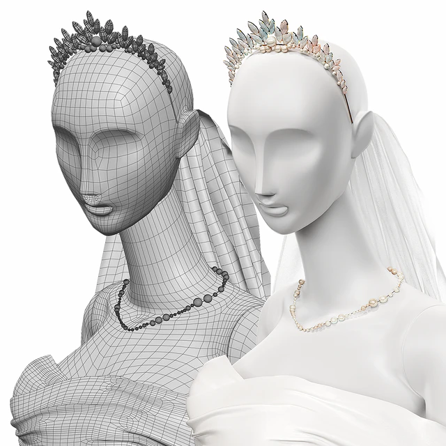 Wedding clothes on mannequins 001 — Descargar