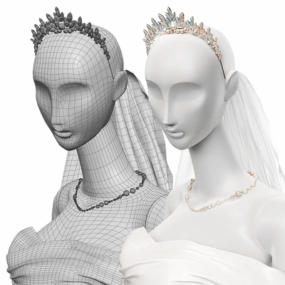 Wedding clothes on mannequins 001 — Ver 6