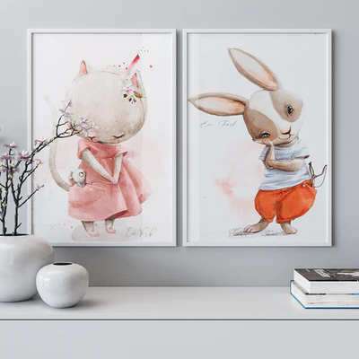Set of framed paintings 1138 — Ver 4