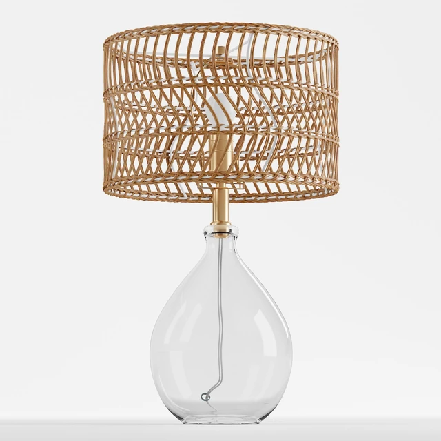 Teardrop Glass Table Lamp — Скачать