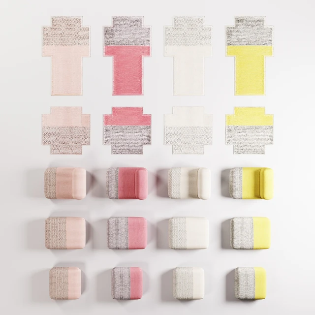 Patricia Urquiola Mangas Rug & Poufs — Скачать