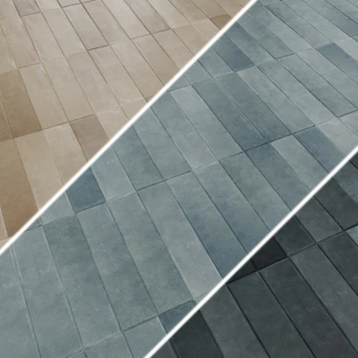 Porcelain stoneware tiles EQUIPE ARGILE 6x24.6 cm — Ver 5