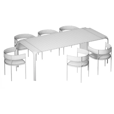 Brasilia table and Era Chair. living divani. — Вид 3