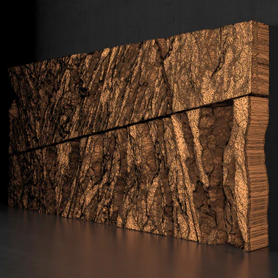 Stone rock wall splinter slab n2 / Stone rock wall slab from parts — Ver 5