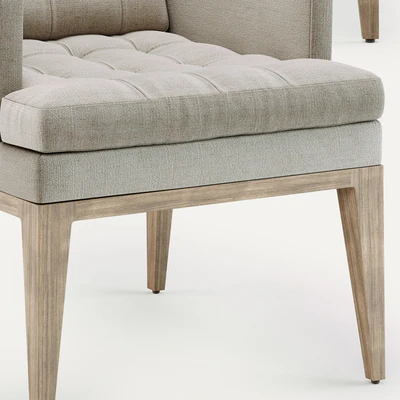 Baker OJAI DINING CHAIR & ON CENTER OCCASIONAL TABLE — Вид 3