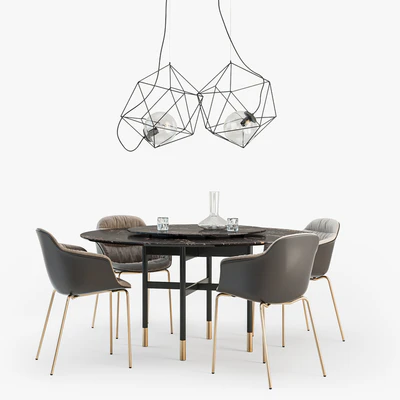Bontempi Glamour table Mood chair set — Вид 3