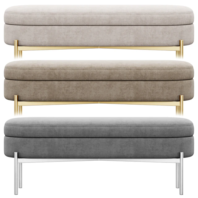 Chloe Storage Bench ottoman by Lumisource — Скачать