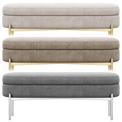 Chloe Storage Bench ottoman by Lumisource — Вид 7