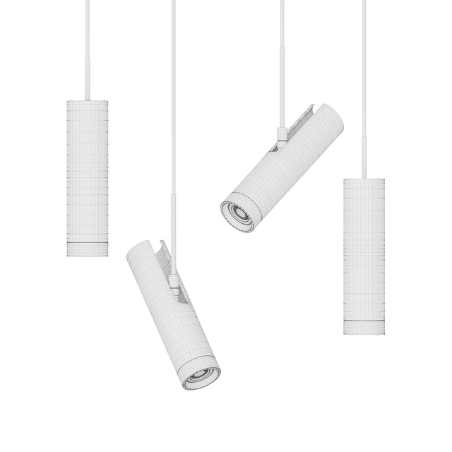 Pendant lamp in the shape of a cylinder TALSI ONE — Скачать