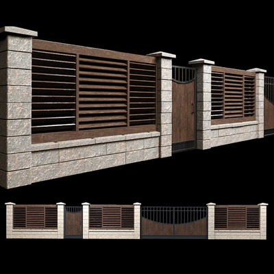 Fence with gates and wicket 2 — View 1