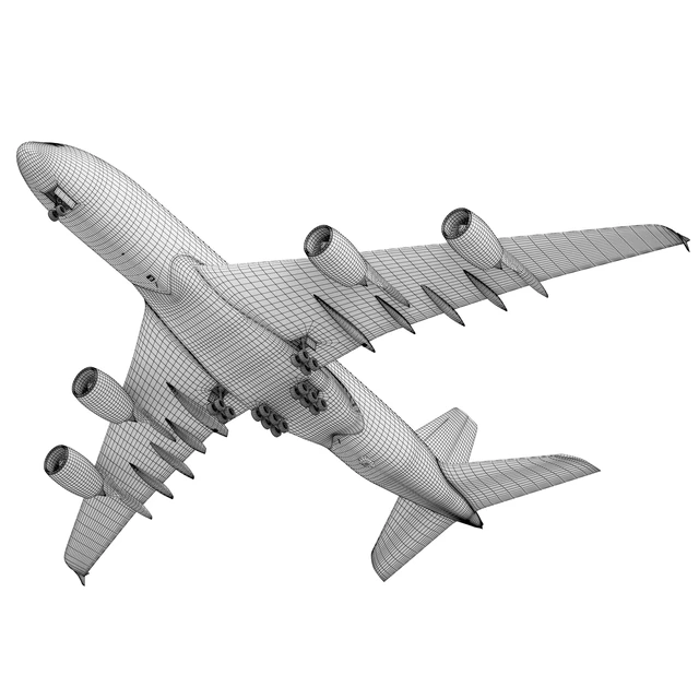 Самолёт Airbus A380-800 — Скачать