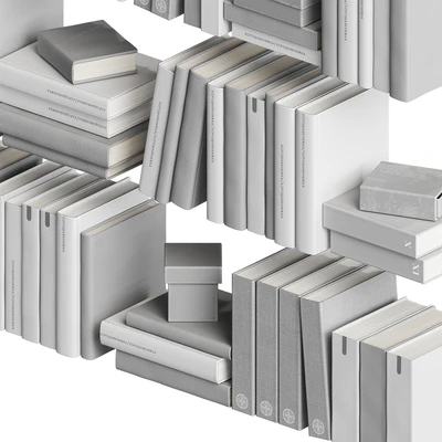 7colors monochrome books set — Ver 4
