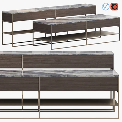 CALDER BRONZE CONSOLE TABLE — Ver 1