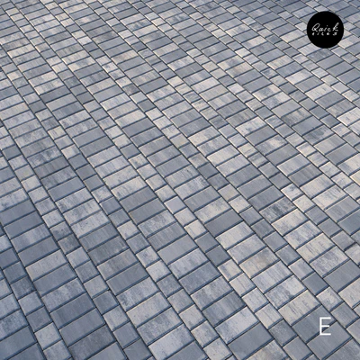 Set of 5 materials of colorful paving stones — Ver 6