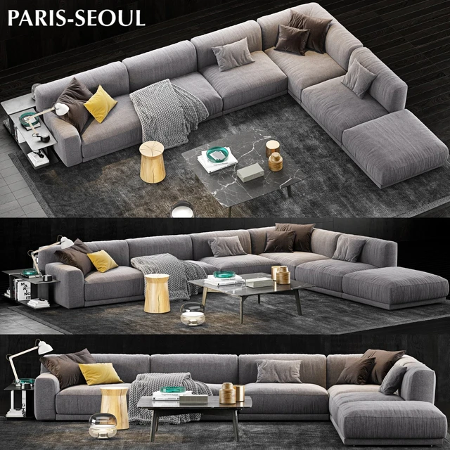 Poliform Paris Seoul Sofa 2 — Скачать