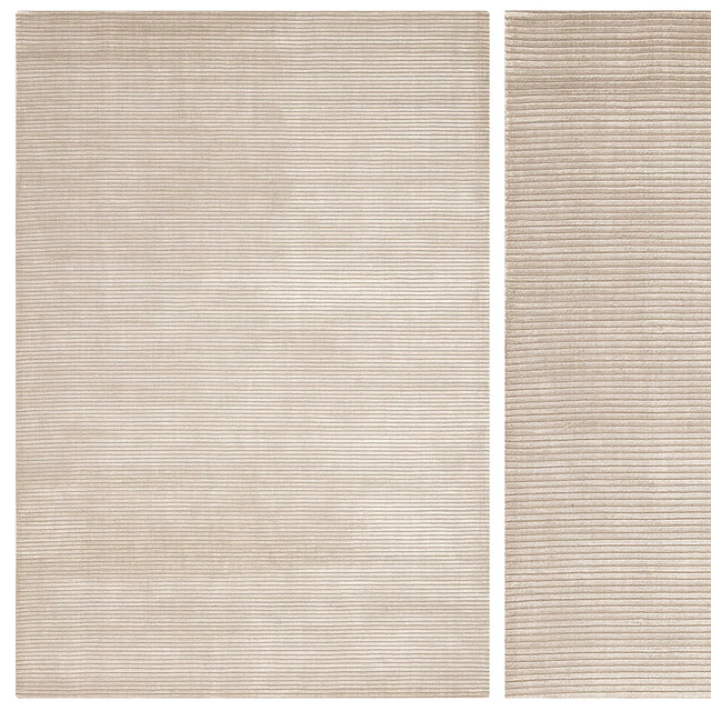 Carpet set 70 - Beige Stripes Wool Rug/ 4K — Скачать