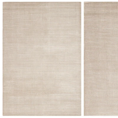 Carpet set 70 - Beige Stripes Wool Rug/ 4K — Вид 3
