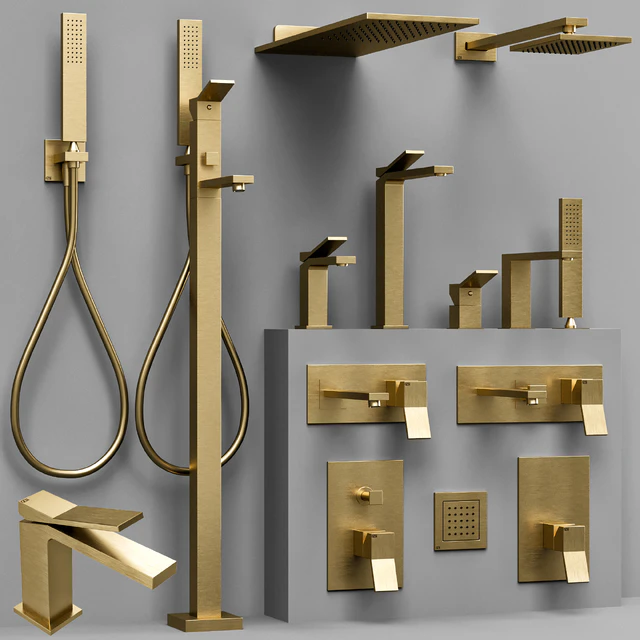 Gessi Rettangolo K bathroom faucet set — Скачать