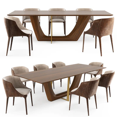 Table and chair GREENWICH GOLDIE — Ver 1