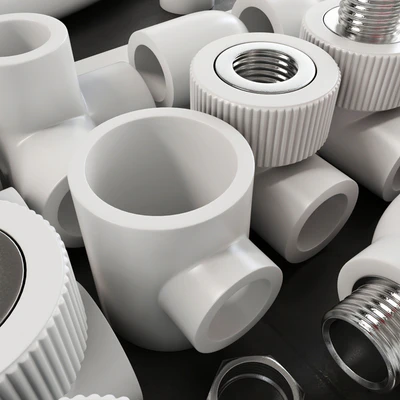 Fitingi plastic white / Фитинги пластиковые белые — Вид 4