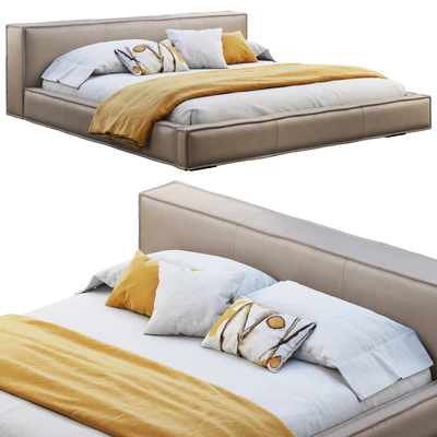 Queen Loft Leather Bed — Ver 1