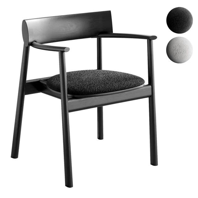 ELIPSA SOFT chair Black Oak by TAMO — Descargar