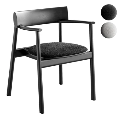 ELIPSA SOFT chair Black Oak by TAMO — Ver 1