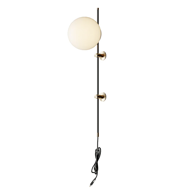 Plug in wall sconce neckless BLACK and Gold from LUX Lighting USA — Descargar