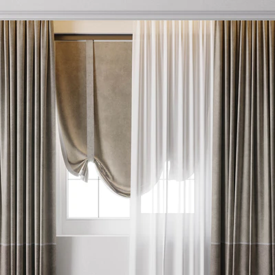 Hadi Curtain With Roman Blind 68 — Ver 5