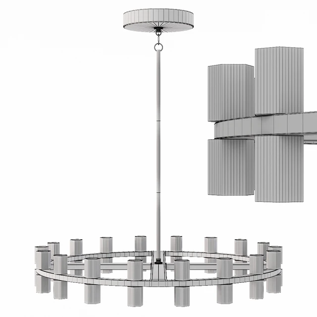 Restoration Hardware ARCACHON ROUND CHANDELIER 36 Nickel — Скачать