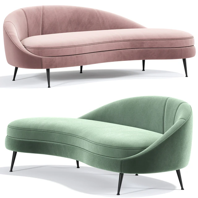Porto sand curved sofa — Descargar