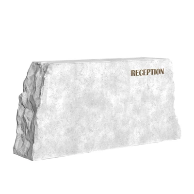 stone reception desk — View 2